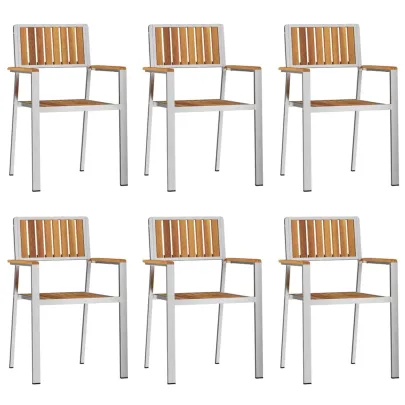 Set Dining Grădină 7 Piese Lemn Acacia Masiv | Livrare Gratuită