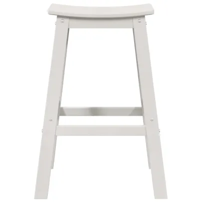 Set 6 Scaune Bar Alb HDPE | Mobilier Exterior Rezistent