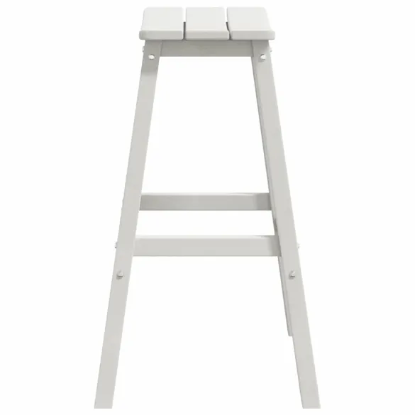 Set 6 Scaune Bar Alb HDPE | Mobilier Exterior Rezistent