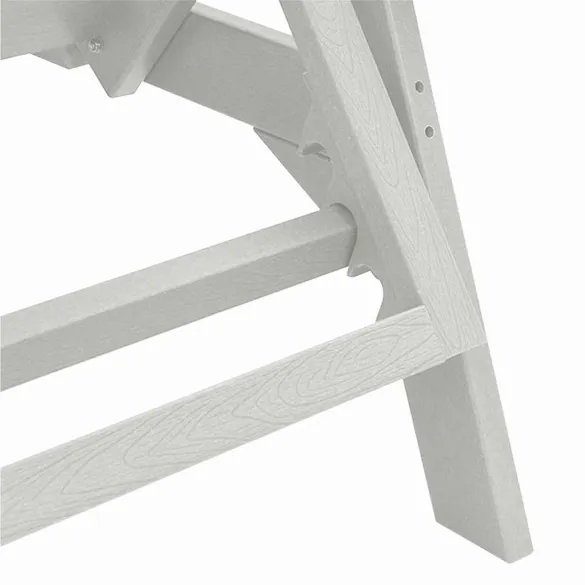 Set Lounge Grădină 3 Piese Alb HDPE - Livrare Gratuită