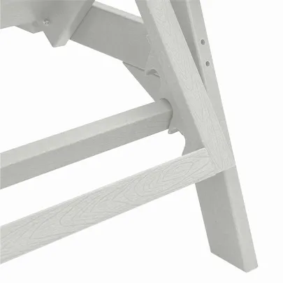 Set Lounge Grădină 3 Piese Alb HDPE - Livrare Gratuită