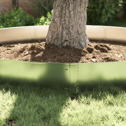 Îngrădiri Gazon Flexibile Oțel Galvanizat | 20 bucăți