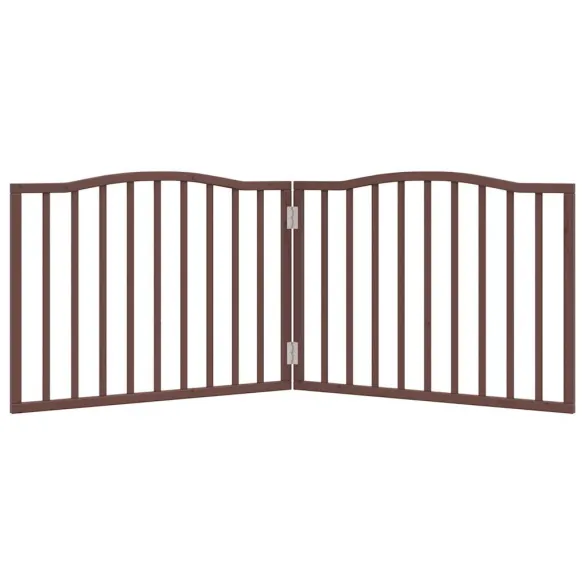 Poartă Pliabilă Câini 160 cm - Lemn Natural, Livrare Gratuită