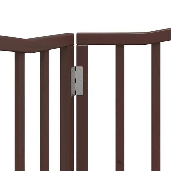 Poartă Pliabilă pentru Câini 160 cm - Lemn Natural
