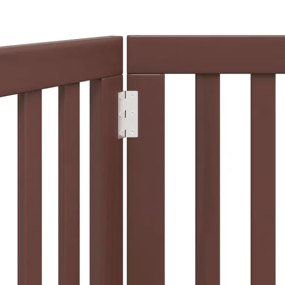 Poartă Pliabilă pentru Câini - 160 cm, Lemn Natural