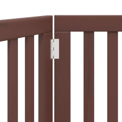Poartă Pliabilă pentru Câini - 160 cm, Lemn Natural