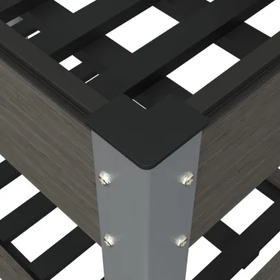 Strat Înălțat Grădină cu Raft WPC - Livrare Gratuită