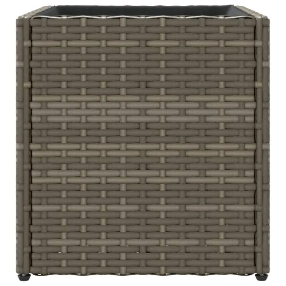 Jardinieră Grădină Gri - Poliratan Durabil - Livrare Gratuită