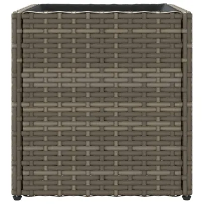 Jardinieră Grădină Gri - Poliratan Durabil - Livrare Gratuită