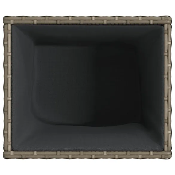 Jardinieră Grădină Gri - Poliratan Durabil - Livrare Gratuită