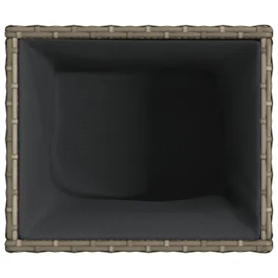 Jardinieră Grădină Gri - Poliratan Durabil - Livrare Gratuită