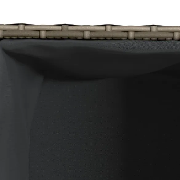 Jardinieră Grădină Gri - Poliratan Durabil - Livrare Gratuită