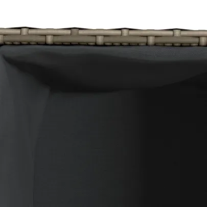 Jardinieră Grădină Gri - Poliratan Durabil - Livrare Gratuită