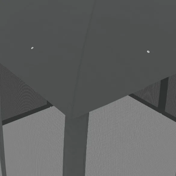 Foișor Gradină Antracit 3x3m cu Acoperiș Dublu | Livrare Gratuită