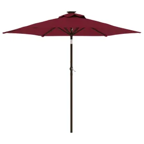 Umbrelă Soare Grădină cu LED | Oțel Robust | Livrare Gratuită 2