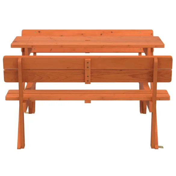Masă Picnic Copii 4 Locuri cu Umbrelă - Lemn Brad Masiv Masă Picnic Copii 4 Locuri cu Umbrelă - Lemn Brad Masiv