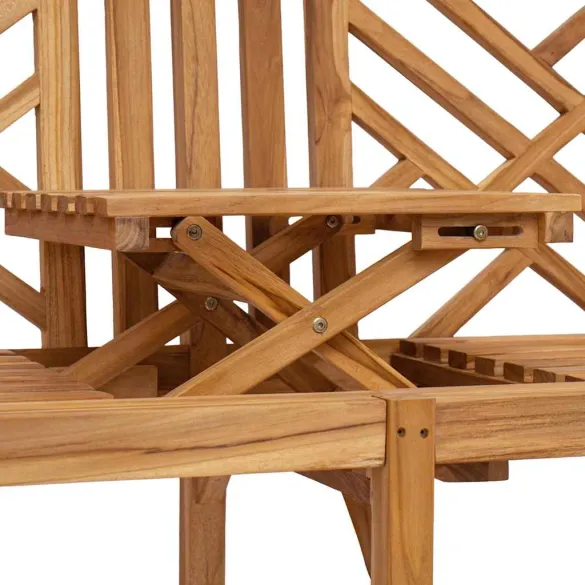 Bancă Exterior Lemn Tec | Livrare Gratuită | 150x60x90 cm