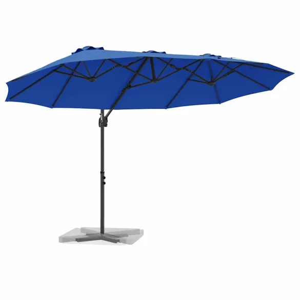 Parasol Cantilever Grădină Albastru Azur - Livrare Gratuită