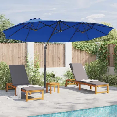 Parasol Cantilever Grădină Albastru Azur - Livrare Gratuită