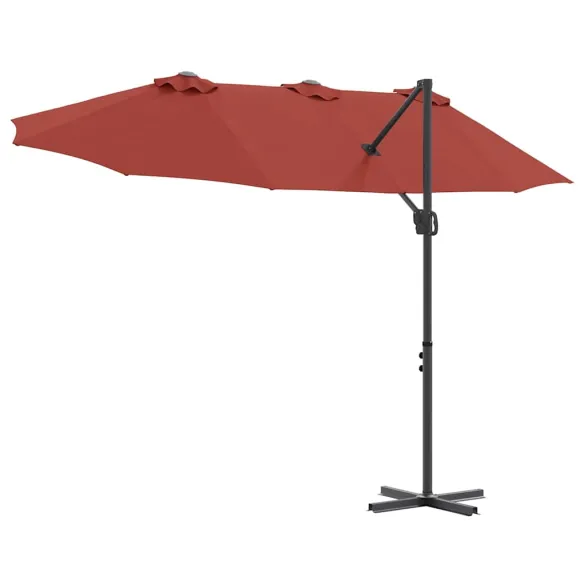 Parasol Cantilever Terracota - Livrare Gratuită 7-9 Zile