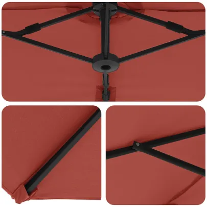 Parasol Cantilever Terracota - Livrare Gratuită 7-9 Zile