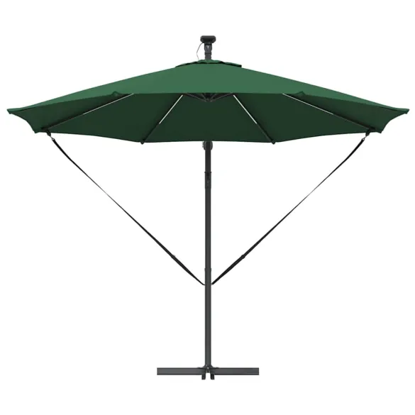 Parasol Banana Brațe Blocare Verde 294x294x248 cm