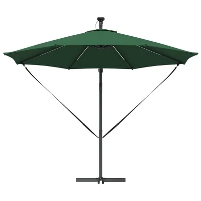 Parasol Banana Brațe Blocare Verde 294x294x248 cm