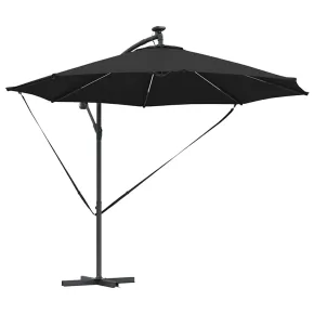 Parasol Banana Brațe Blocare Negru 3x3m - Livrare Gratuită 2