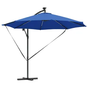 Parasol Banana Albastru Azur 294x294 cm | Livrare Gratuită 2