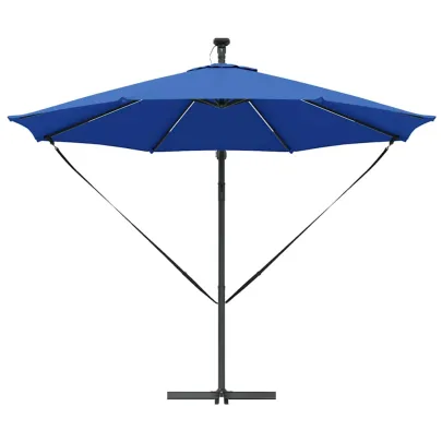 Parasol Banana Albastru Azur 294x294 cm | Livrare Gratuită