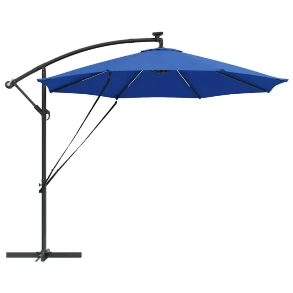 Parasol Banana Albastru Azur 294x294 cm | Livrare Gratuită