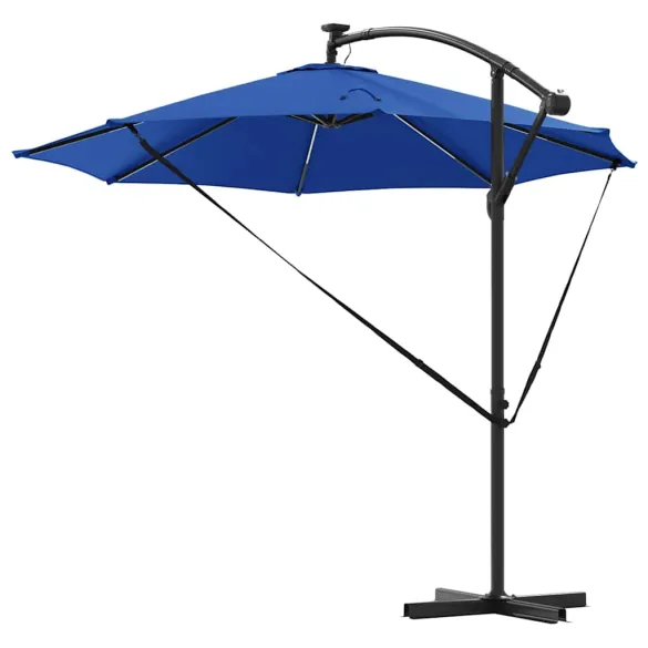 Parasol Banana Albastru Azur 294x294 cm | Livrare Gratuită