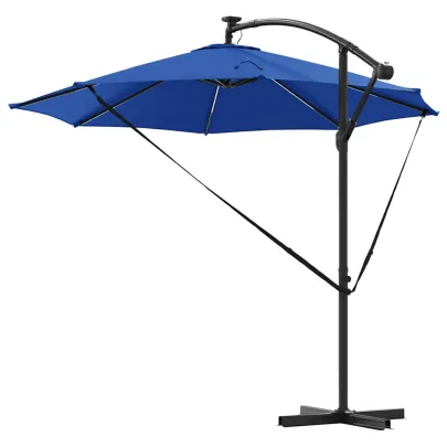 Parasol Banana Albastru Azur 294x294 cm | Livrare Gratuită