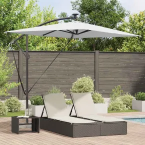 Parasol Banana cu Blocare și LED Solar | Livrare Gratuită