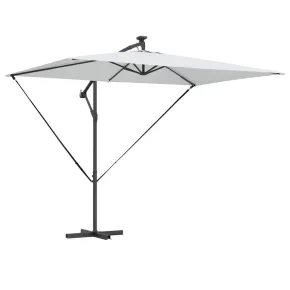 Parasol Banana cu Blocare și LED Solar | Livrare Gratuită 2