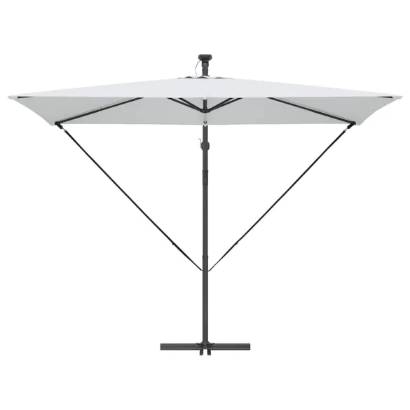 Parasol Banana cu Blocare și LED Solar | Livrare Gratuită