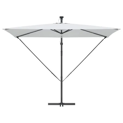 Parasol Banana cu Blocare și LED Solar | Livrare Gratuită