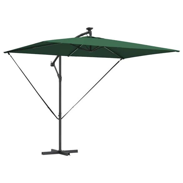 Parasol Banana cu Brațe, Verde, 3x2m - Livrare Gratuită