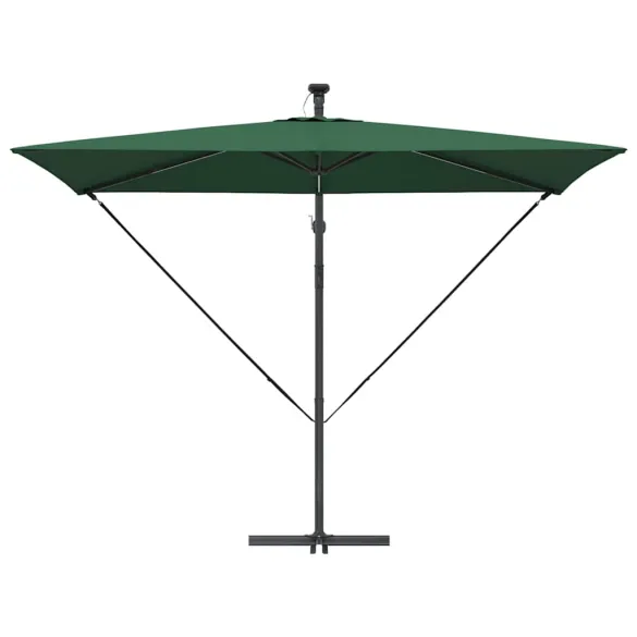 Parasol Banana cu Brațe, Verde, 3x2m - Livrare Gratuită