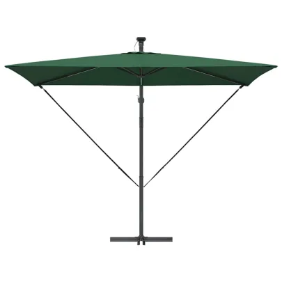 Parasol Banana cu Brațe, Verde, 3x2m - Livrare Gratuită