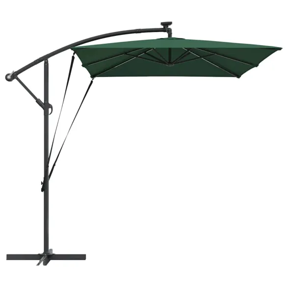 Parasol Banana cu Brațe, Verde, 3x2m - Livrare Gratuită