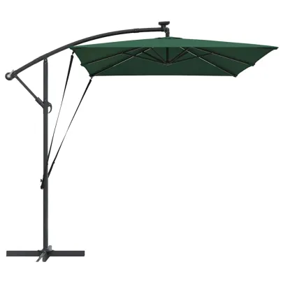 Parasol Banana cu Brațe, Verde, 3x2m - Livrare Gratuită