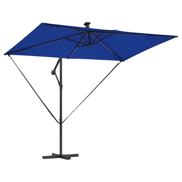 Parasol Banana cu Brațe și Blocare - 294x200x254 cm