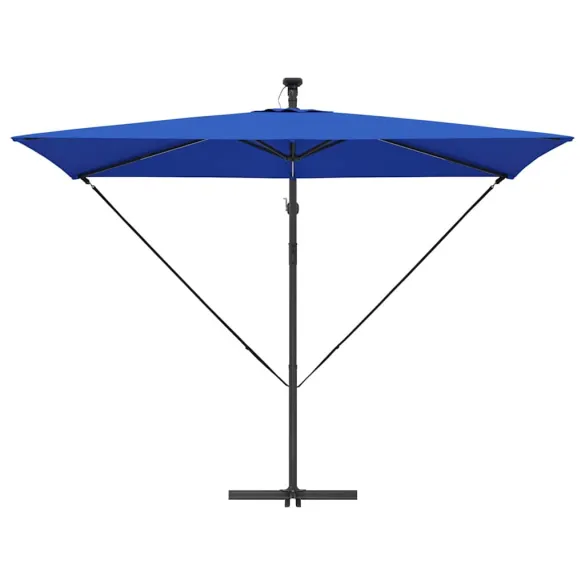 Parasol Banana cu Brațe și Blocare - 294x200x254 cm