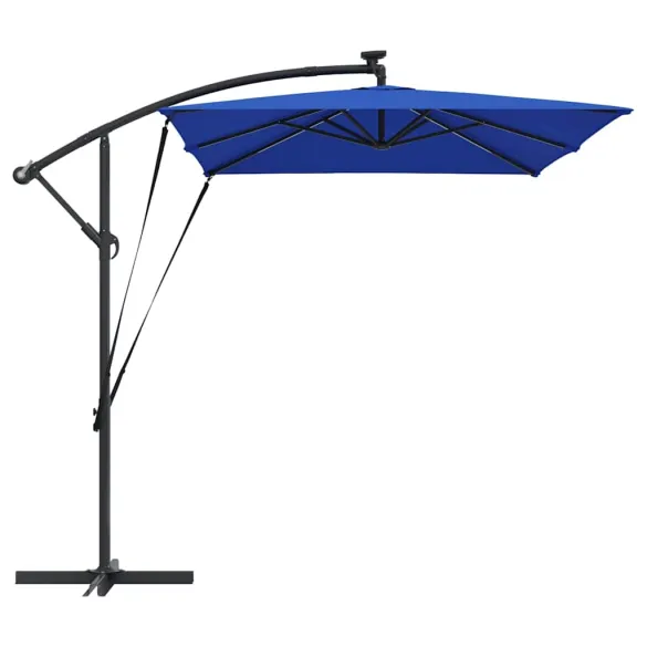 Parasol Banana cu Brațe și Blocare - 294x200x254 cm