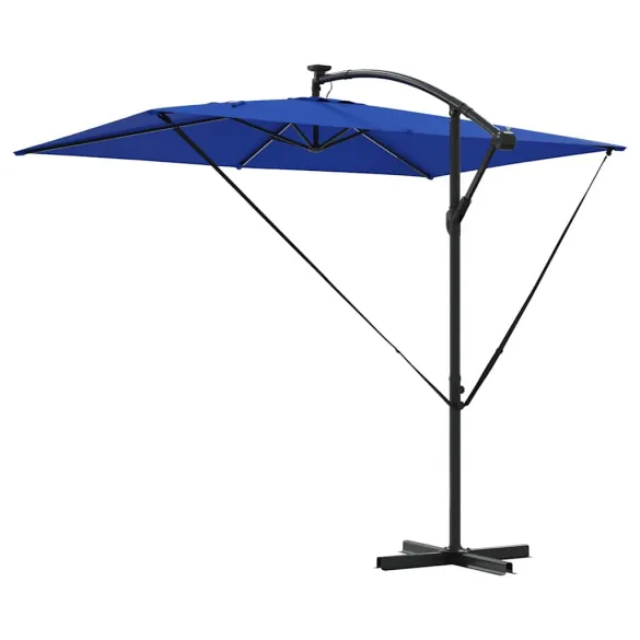 Parasol Banana cu Brațe și Blocare - 294x200x254 cm