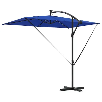 Parasol Banana cu Brațe și Blocare - 294x200x254 cm