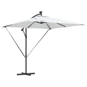 Parasol Banana cu LED și Blocare | UMBRĂ PERFECTĂ 2