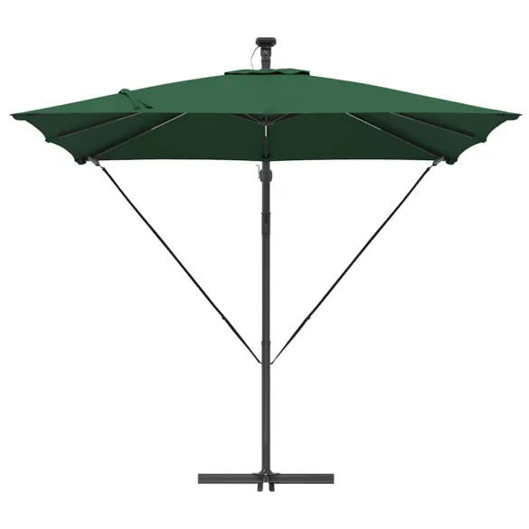 Parasol Banana cu Brațe, Verde, 250 cm | Livrare Gratuită
