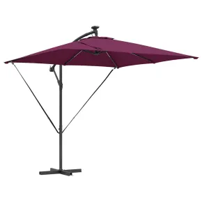 Parasol Banana Roșu Bordo 250cm - Livrare Gratuită 2